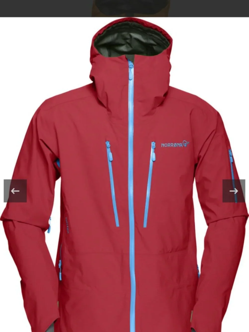 Norrøna Lofoten Gore-Tex® Pro ski shell jacket - Jester red - men's size S